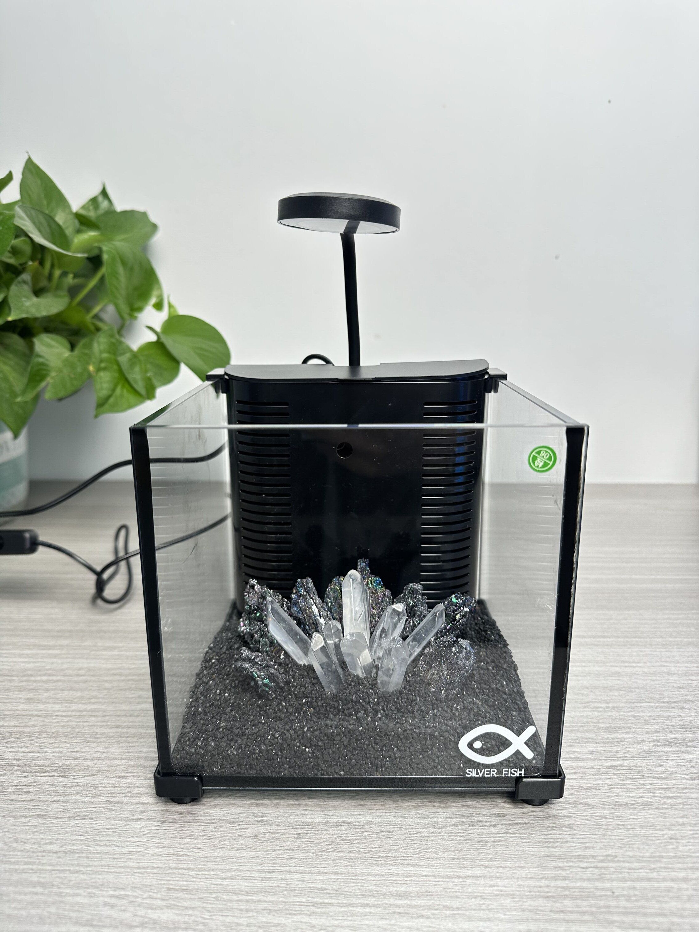 Dingju Aquarium nano fish tank wirh LED light & protein Skimmer