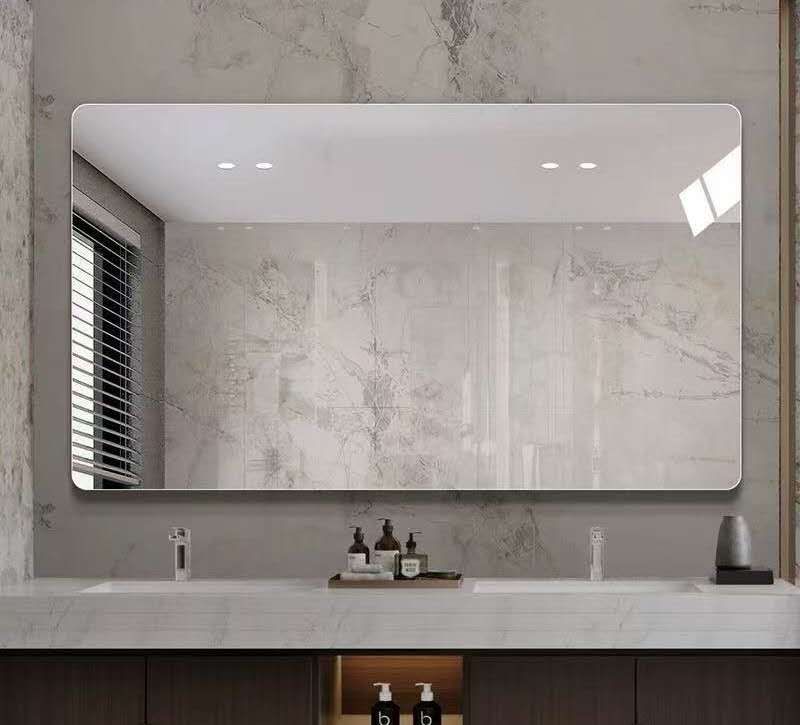 Foctory Direct Modern Illuminated Wall Mounted Fameless Mirror for Home Decor Clear Bathroom Vanity MIrror