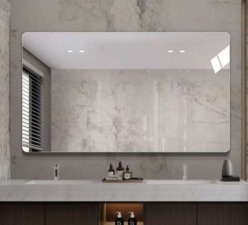 Foctory Direct Modern Illuminated Wall Mounted Fameless Mirror for Home Decor Clear Bathroom Vanity MIrror
