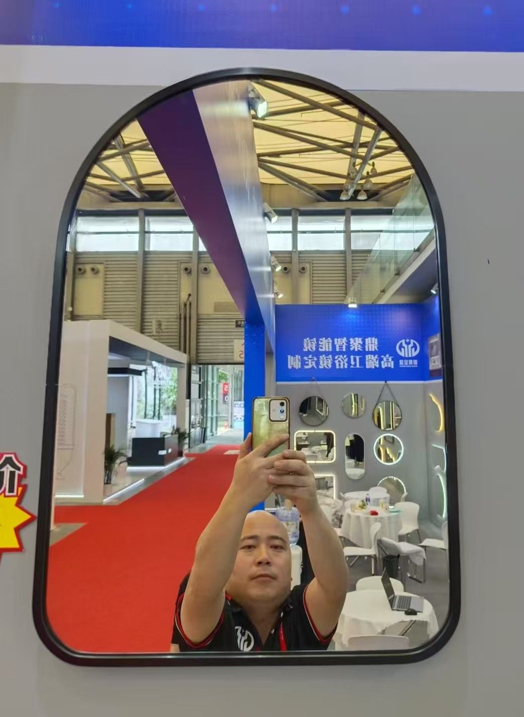 Modern Simple Multi Color Aluminium Framed Walll Mirror for Bathing Room Living Room Hotel - Glass Materials