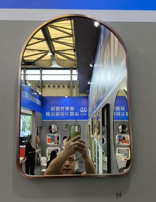 Modern Simple Multi Color Aluminium Framed Walll Mirror for Bathing Room Living Room Hotel - Glass Materials