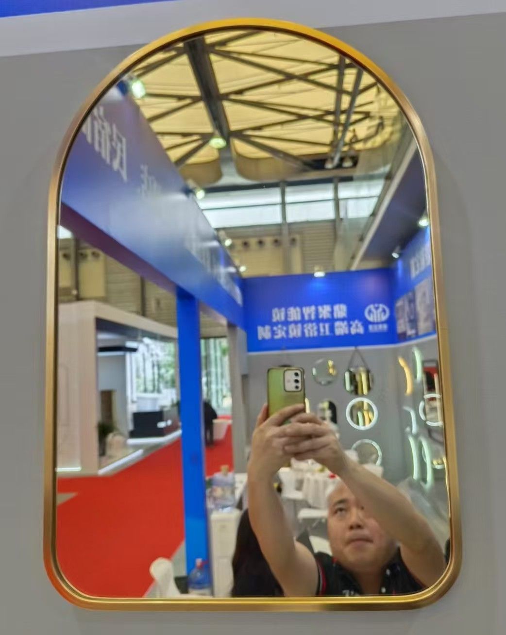 Modern Simple Multi Color Aluminium Framed Walll Mirror for Bathing Room Living Room Hotel - Glass Materials