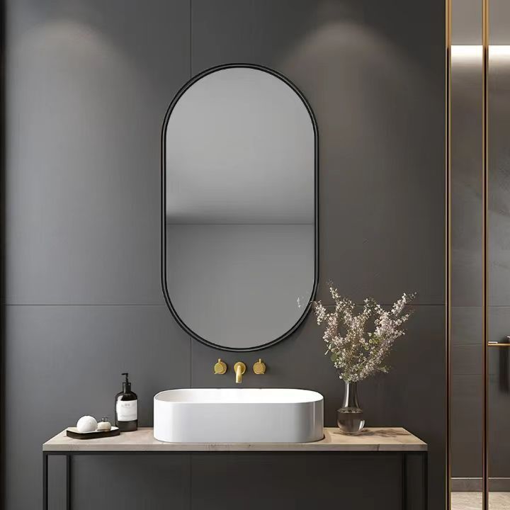 Runway Wall Mounted Mirror Bathroom Mirror Toilet Wall Mounted Vanity Make Mirror