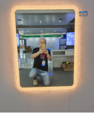 Luxury Led Bathroom Mirror Shine Crystal Mirror Wall Mirror With Led Light