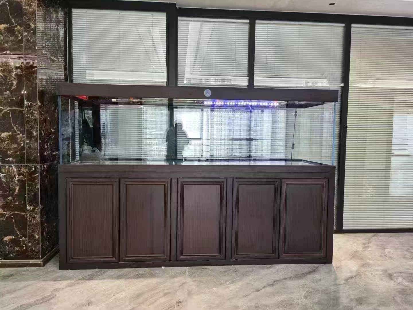 Large fish tank glass aquarium living room dragon dingju fish tank