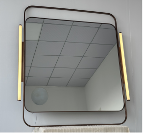 High Quality Rectangle Decorative Wall Mirror with Shelves Wholesale Home Decor Bathroom DINGJU Mirror