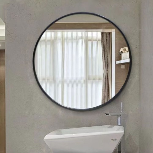 Round Aluminium Alloy Framed Home Decor Big Wall Mounted Bathroom Gold Round Mirror